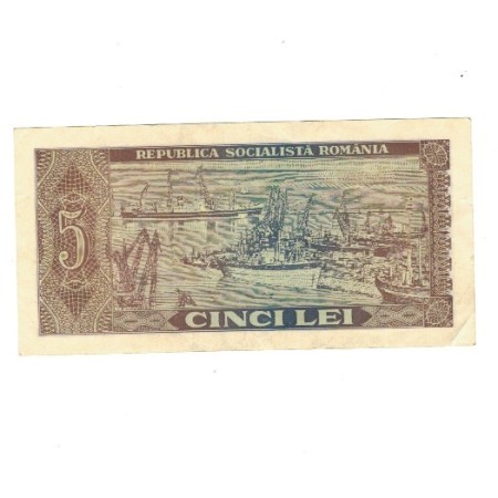 Romania 1966 - 5 lei, circulat
