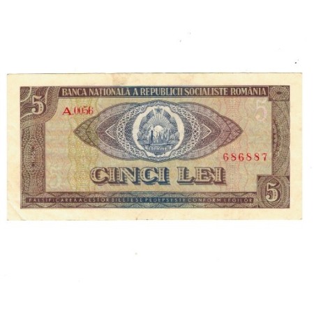 Romania 1966 - 5 lei, circulat