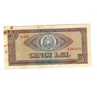 Romania 1966 - 5 lei, circulata