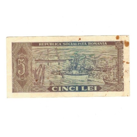 Romania 1966 - 5 lei, circulata