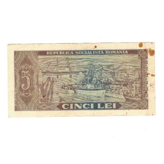 Romania 1966 - 5 lei, circulata