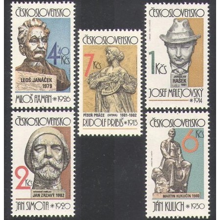 Cehoslovacia 1982 - Sculpturi, arta, serie neuzata