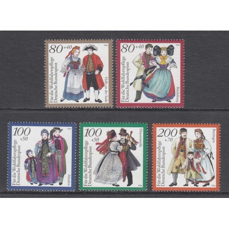 Germania 1994 - Costume tradiționale, serie neuzata