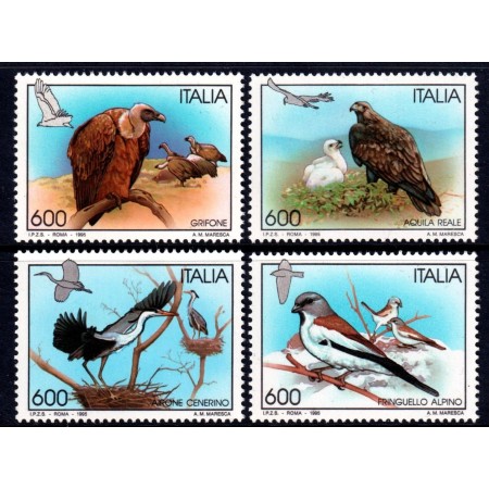 Italia 1995 - Păsări, fauna, serie neuzata