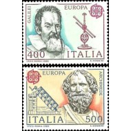 Italia 1983 - Europa, Archimede, Galilei, personalități, serie neuzata