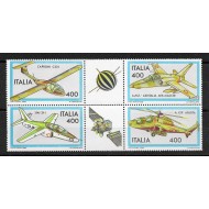 Italia 1983 - Aviație, avioane, elicoptere, serie neuzata