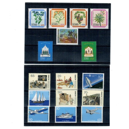 Portugal Azore - Lot timbre neuzate, 1982, 1991
