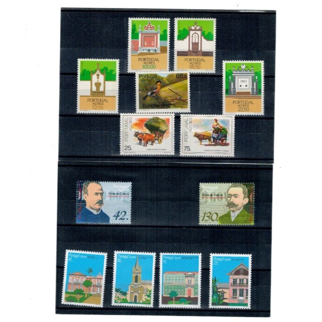 Portugal Azore - Lot timbre neuzate, 1986, 1995