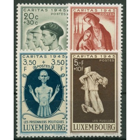 Luxemburg 1945 - Caritas, serie neuzata