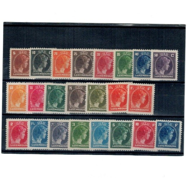 Luxemburg 1944 - Uzuale Ducesa Charlotte, serie neuzata