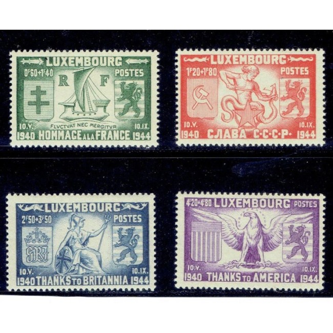 Luxemburg 1945 - Eliberarea, serie neuzata