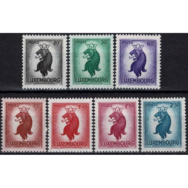 Luxemburg 1945 - Uzuale, stema, serie neuzata