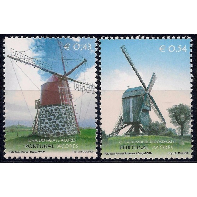 Portugal Azores 2002 - Mori de vânt, serie neuzata