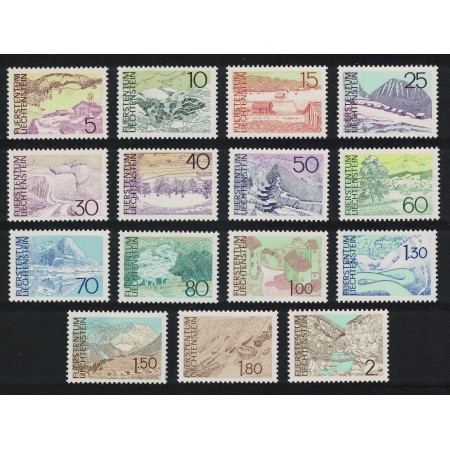 Liechtenstein 1972/73 - Uzuale, vederi, serie neuzata