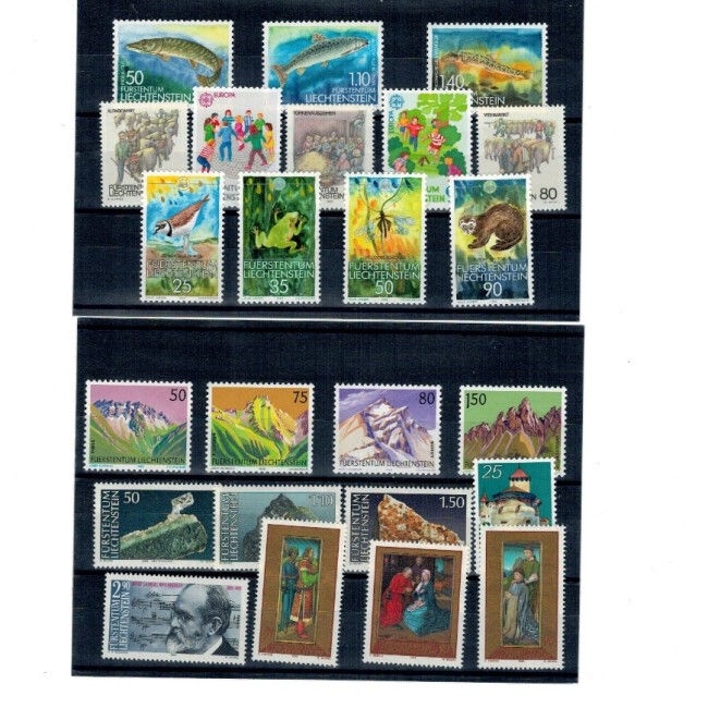 Liechtenstein 1989 - Set timbre neuzate, serii