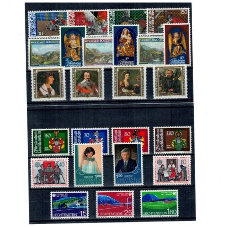 Liechtenstein 1982 - Set timbre neuzate, serii
