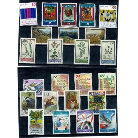 Liechtenstein 1993 - Set timbre neuzate, serii