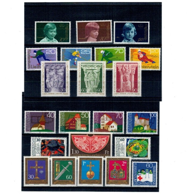 Liechtenstein 1975 - Set timbre neuzate, serii