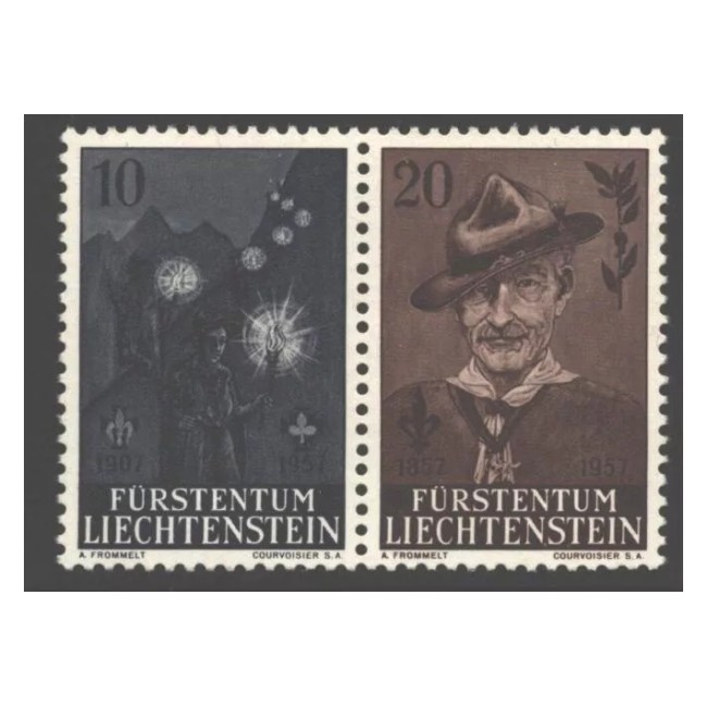 Liechtenstein 1957 - Cercetași, serie neuzata