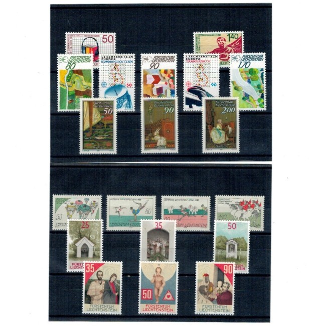 Liechtenstein 1988 - Set timbre neuzate, serii