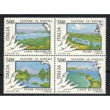 Italia 1987 - Conservarea naturii, serie neuzata