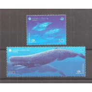 Portugal Azores 1998 - Balene, fauna, serie neuzata