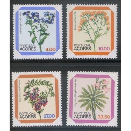 Portugal Azores 1982 - Flori, serie neuzata