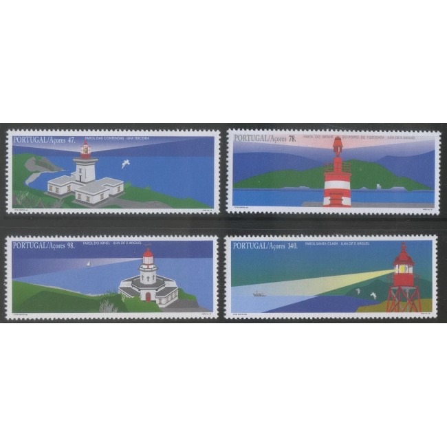 Portugal Azores 1996 - Faruri, serie neuzata