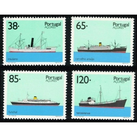 Portugal Azores 1992 - Vapoare, serie neuzata