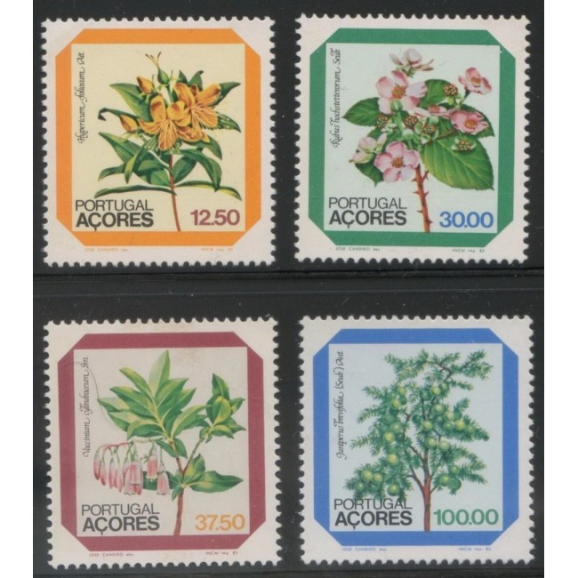Portugal Azores 1983 - Flori, serie neuzata
