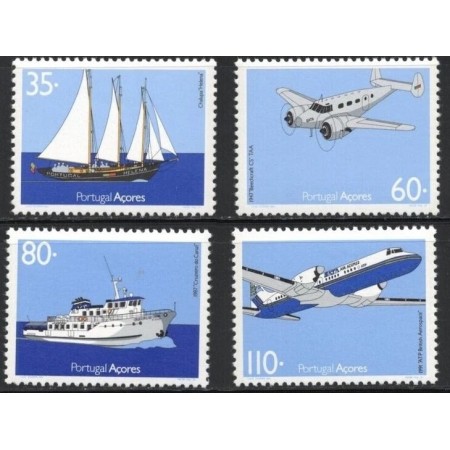 Portugal Azores 1991 - Transport, avioane, vapoare, serie neuzata