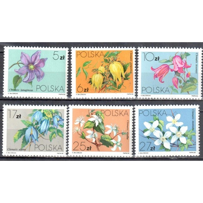 Polonia 1984 - Flori, flora locala, serie neuzata