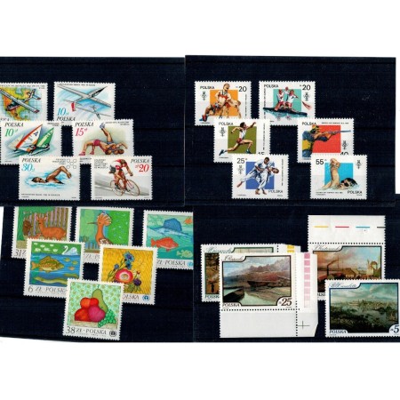 Polonia - Lot timbre neuzate, serii