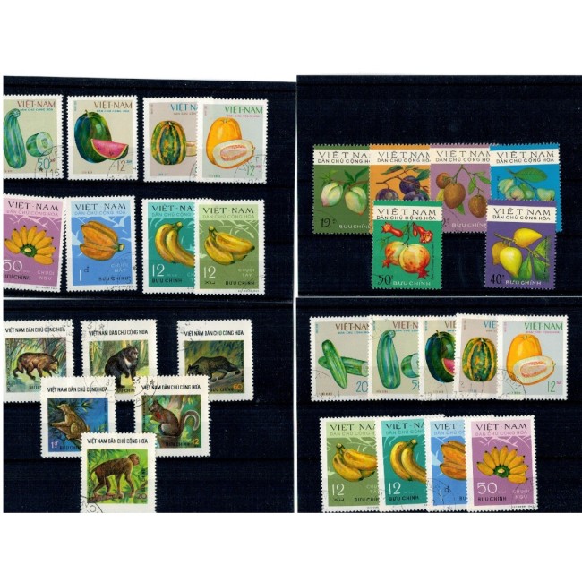 Vietnam - Lot timbre stampilate, serii
