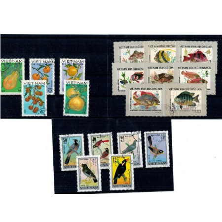 Vietnam - Lot timbre stampilate, serii
