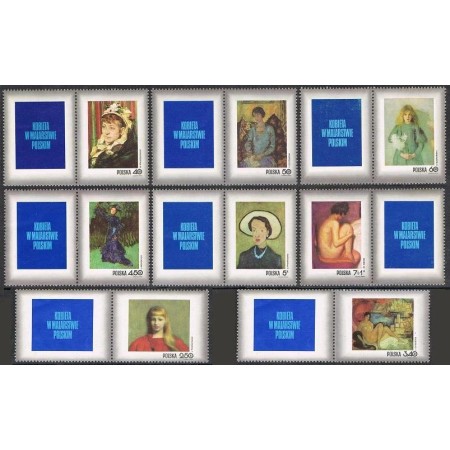 Polonia 1971 - Picturi, arta, serie neuzata cu viniete