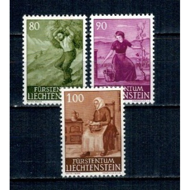 Liechtenstein 1961 - Motive rurale, serie neuzata