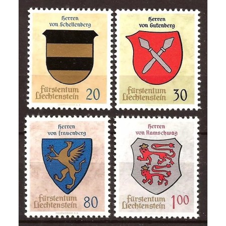 Liechtenstein 1965 - Steme, serie neuzata
