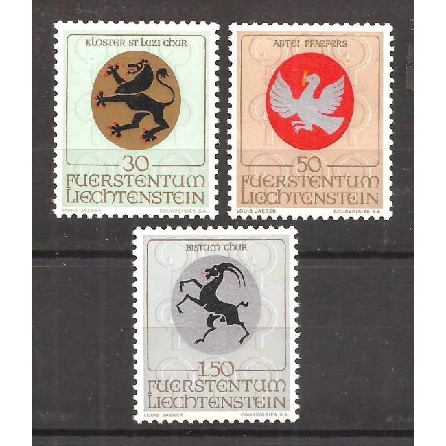 Liechtenstein 1969 - Steme, serie neuzata