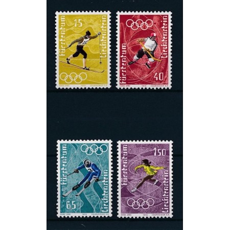 Liechtenstein 1971 - Jocurile Olimpice Sapporo, sport, serie neuzata