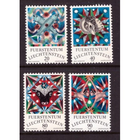 Liechtenstein 1976 - Zodiac, serie neuzata