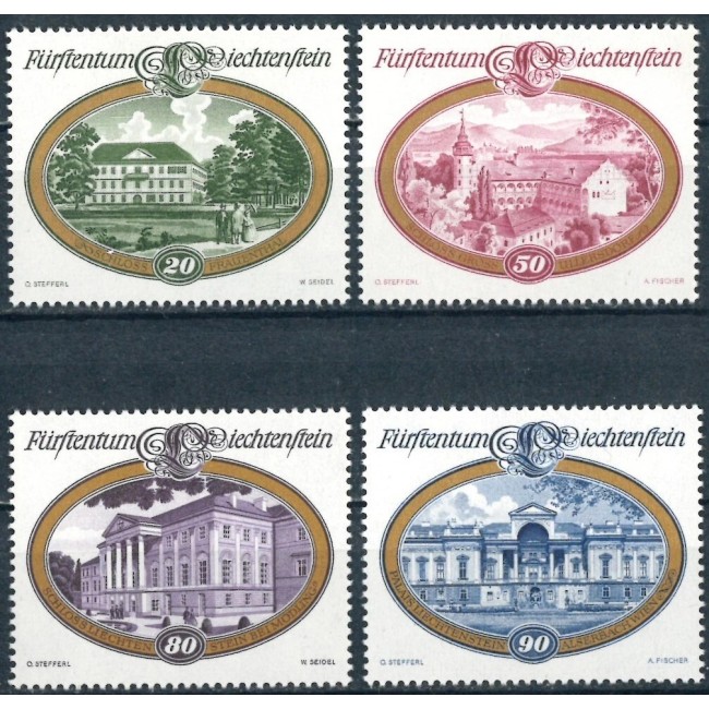 Liechtenstein 1977 - Castele si palate, serie neuzata