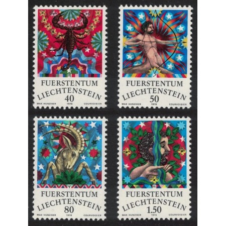 Liechtenstein 1978 - Zodiac, serie neuzata