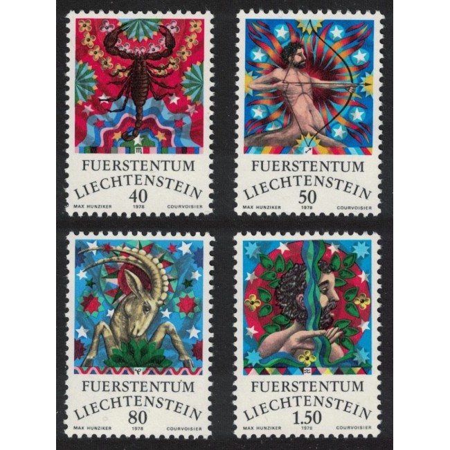 Liechtenstein 1978 - Zodiac, serie neuzata