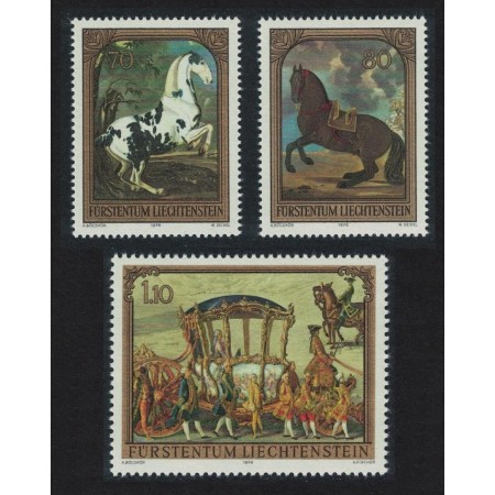 Liechtenstein 1978 - Picturi cu cai, arta, serie neuzata