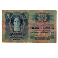 Austro-Ungaria 1913 - 20 korona, circulata