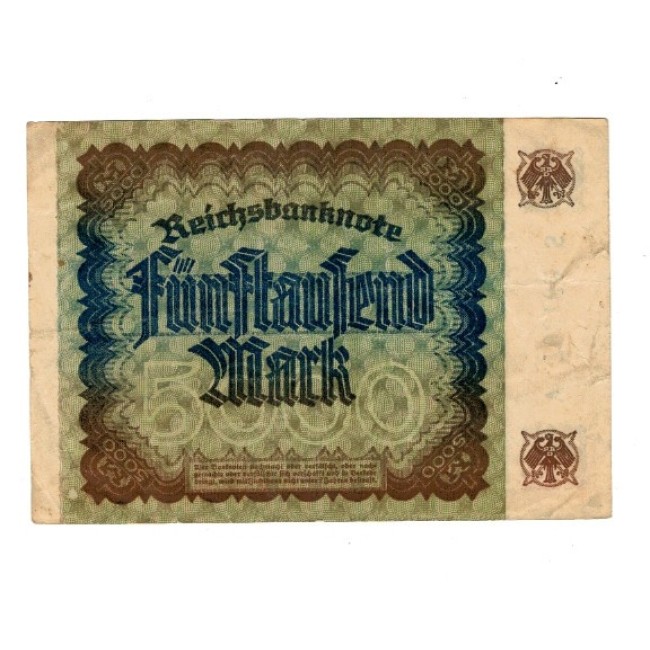 Germania 1922 - 5000 mark, circulat