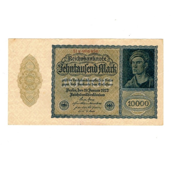 Germania 1922 - 10.000 Mark, circulata