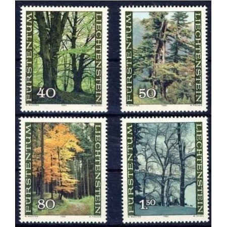 Liechtenstein 1980 - Anotimpuri, arbori, serie neuzata