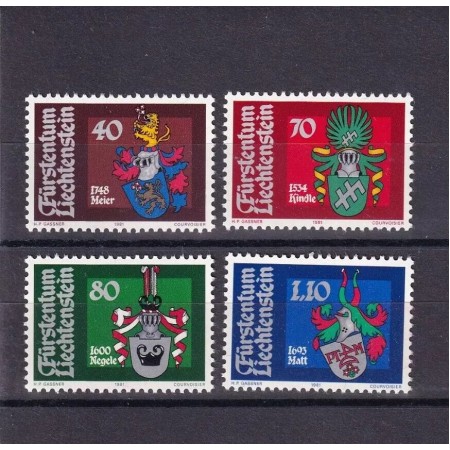 Liechtenstein 1981 - Steme de magistrați, serie neuzata
